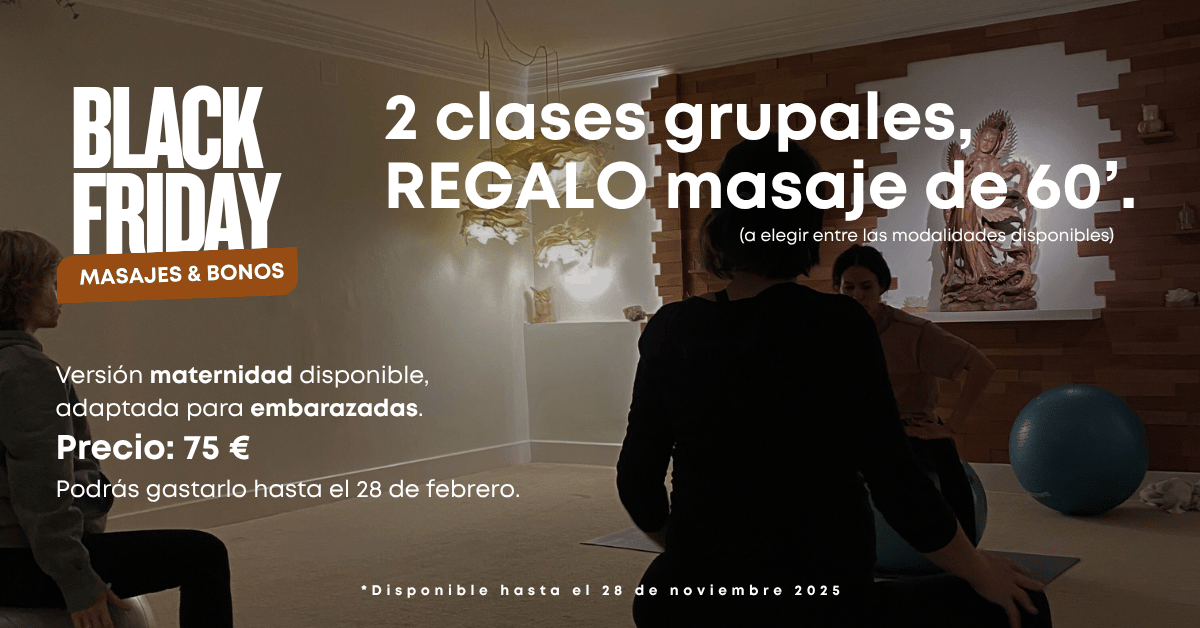 2 clases grupales + masaje de 60’ de regalo